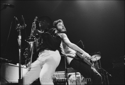 Bruce Springsteen Leans on the Big Man - Archival Fine Art Print Signed by the Photographer