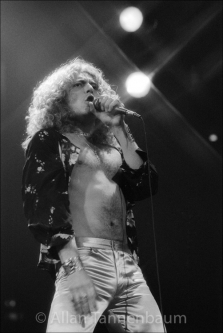 Led Zeppelin Robert Plant Singing - Archival Fine Art Print Signed by the Photographer