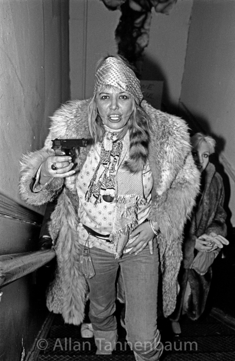 Mudd Club Anita Pallenberg and Pistol - Archival Fine Art Print Signed by  the Photographer: SoHo Blues Gallery